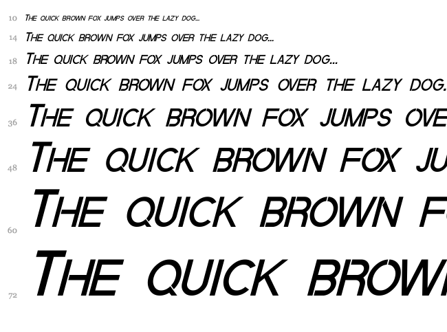 Quantum font waterfall